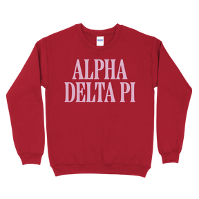 B-Greek - Red Valentine's Crewneck - Alpha Delta Pi