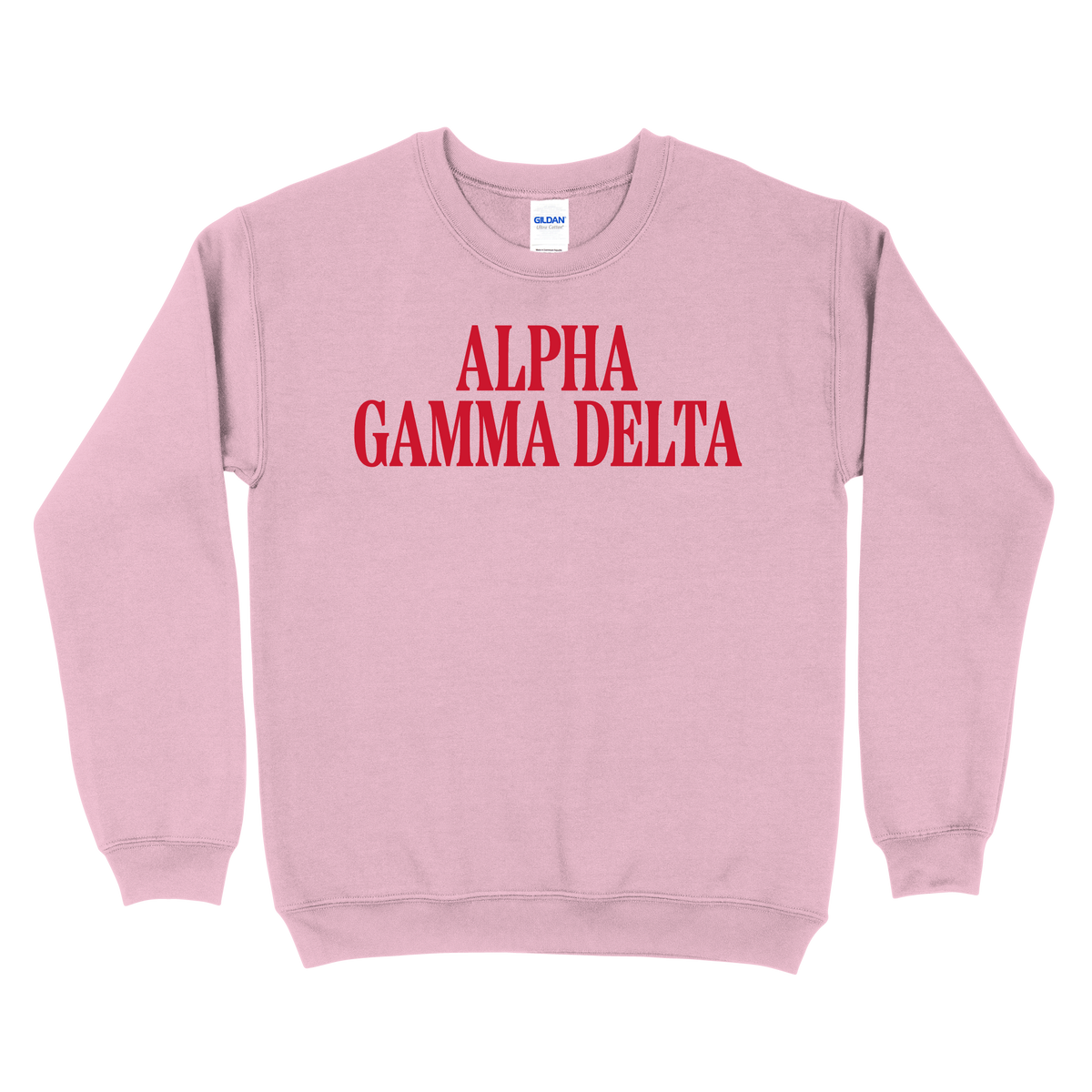 B-Greek - Light Pink Valentine's Crewneck - Alpha Gamma Delta