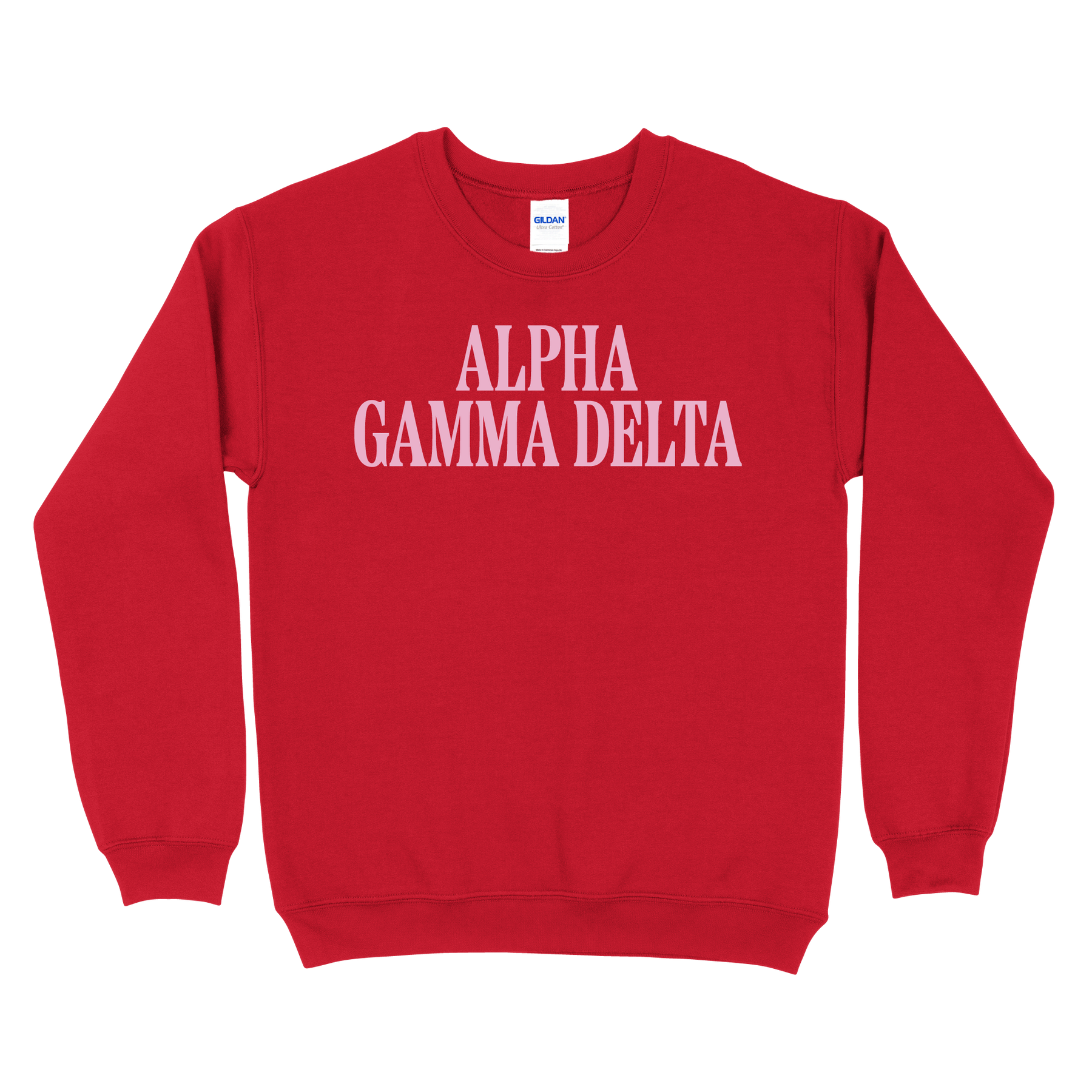 B-Greek - Red Valentine's Crewneck - Alpha Gamma Delta