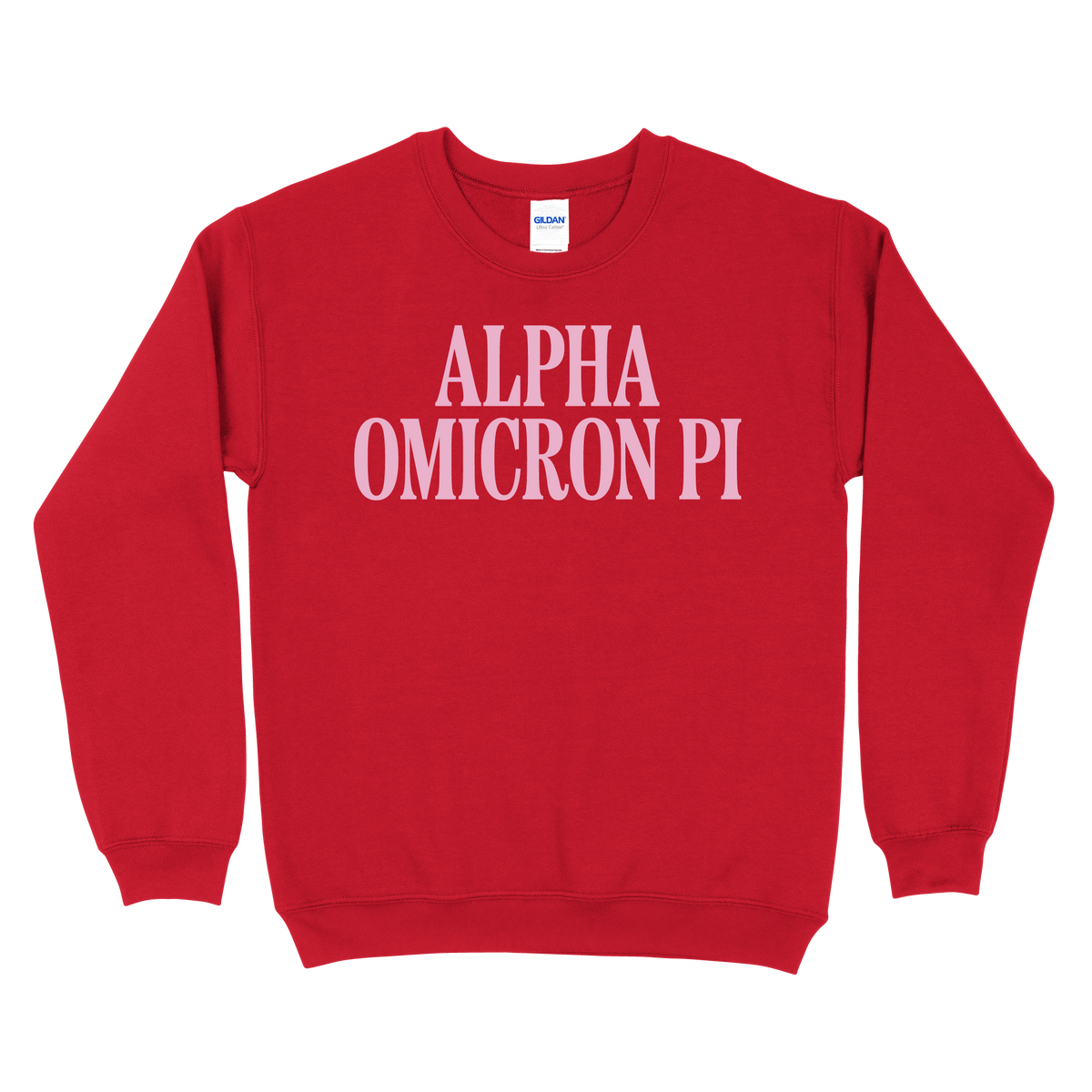 B-Greek - Red Valentine's Crewneck - Alpha Omicron Pi