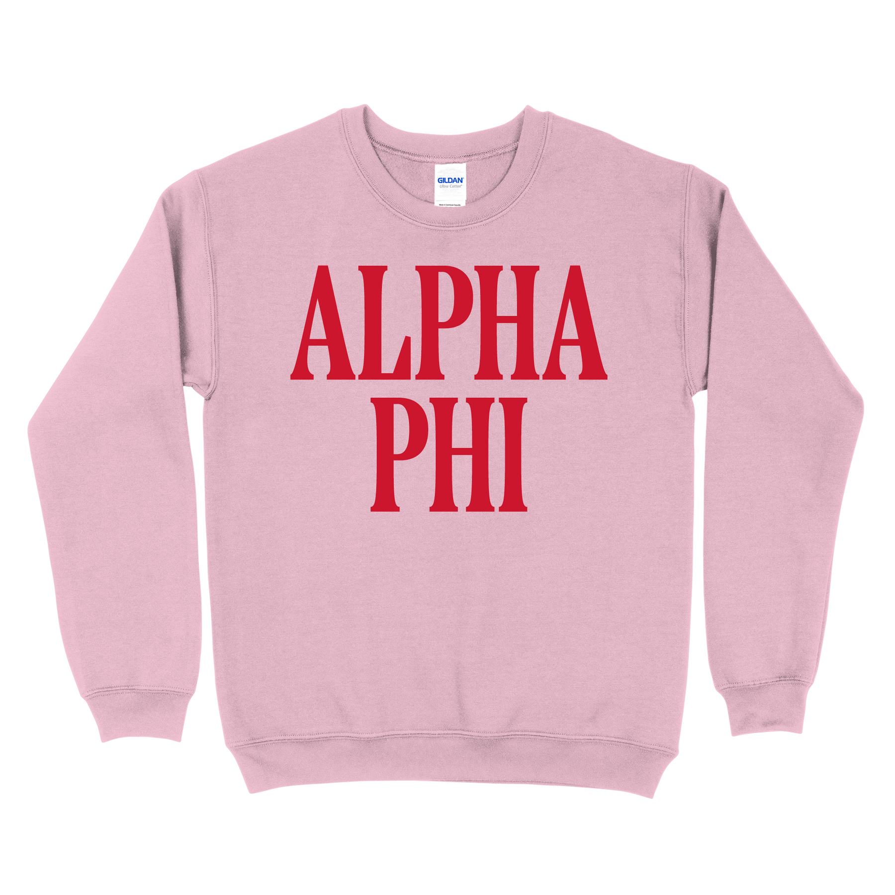 B-Greek - Light Pink Valentine's Crewneck - Alpha Phi