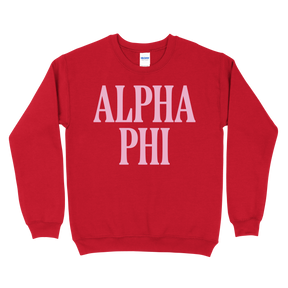 B-Greek - Red Valentine's Crewneck - Alpha Phi