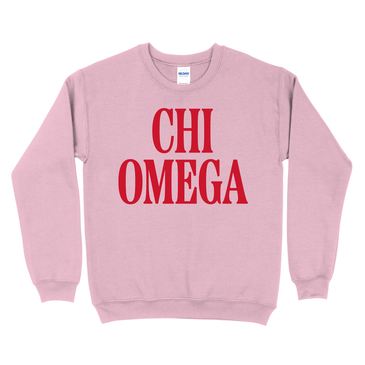 B-Greek - Light Pink Valentine's Crewneck - Chi Omega