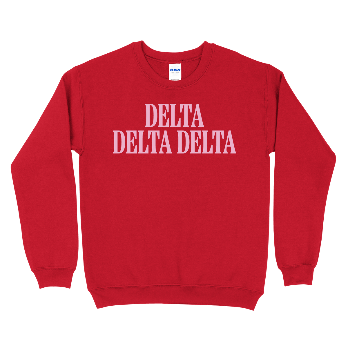 B-Greek - Red Valentine's Crewneck - Delta Delta Delta