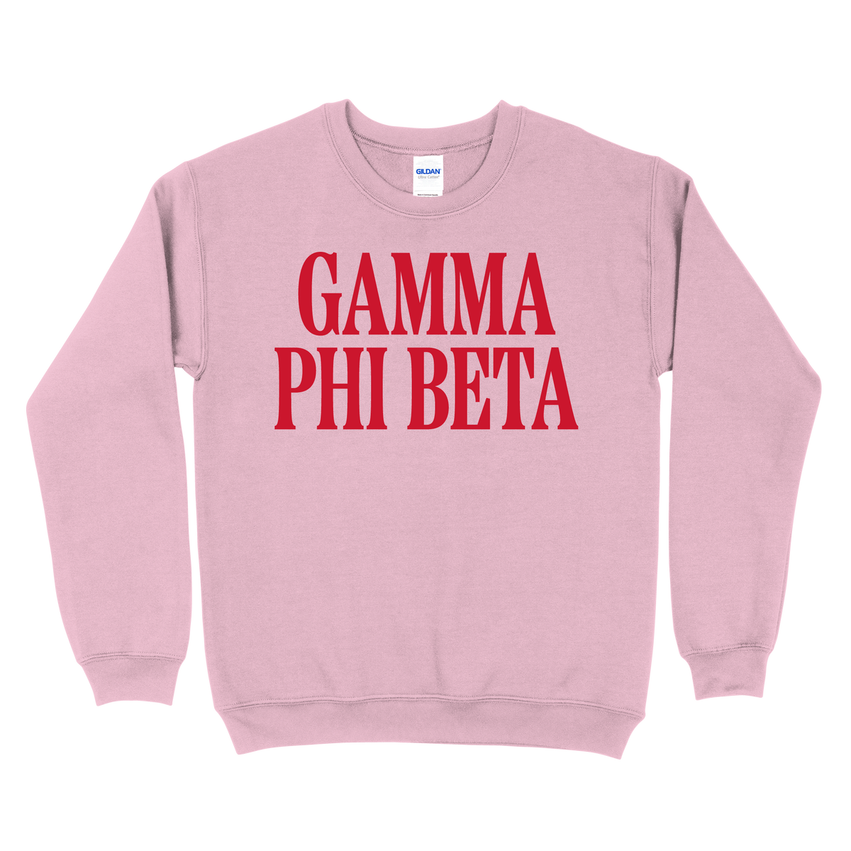 B-Greek - Light Pink Valentine's Crewneck - Gamma Phi Beta