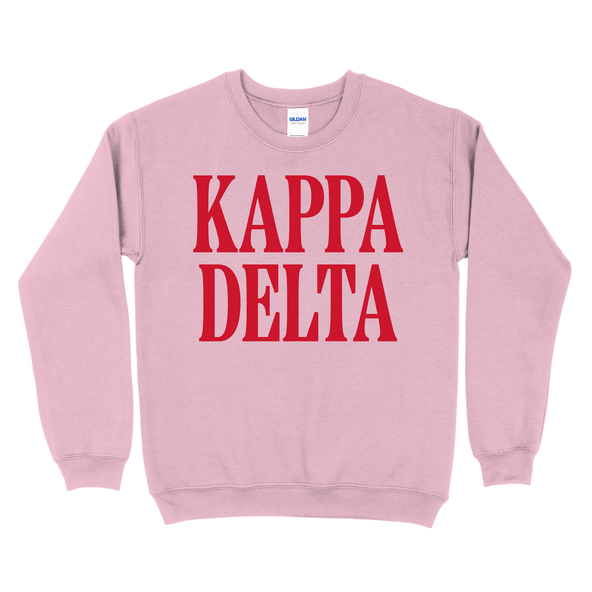 B-Greek - Light Pink Valentine's Crewneck - Kappa Delta