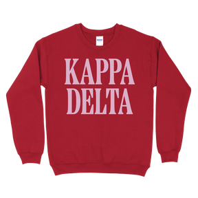 B-Greek - Red Valentine's Crewneck - Kappa Delta