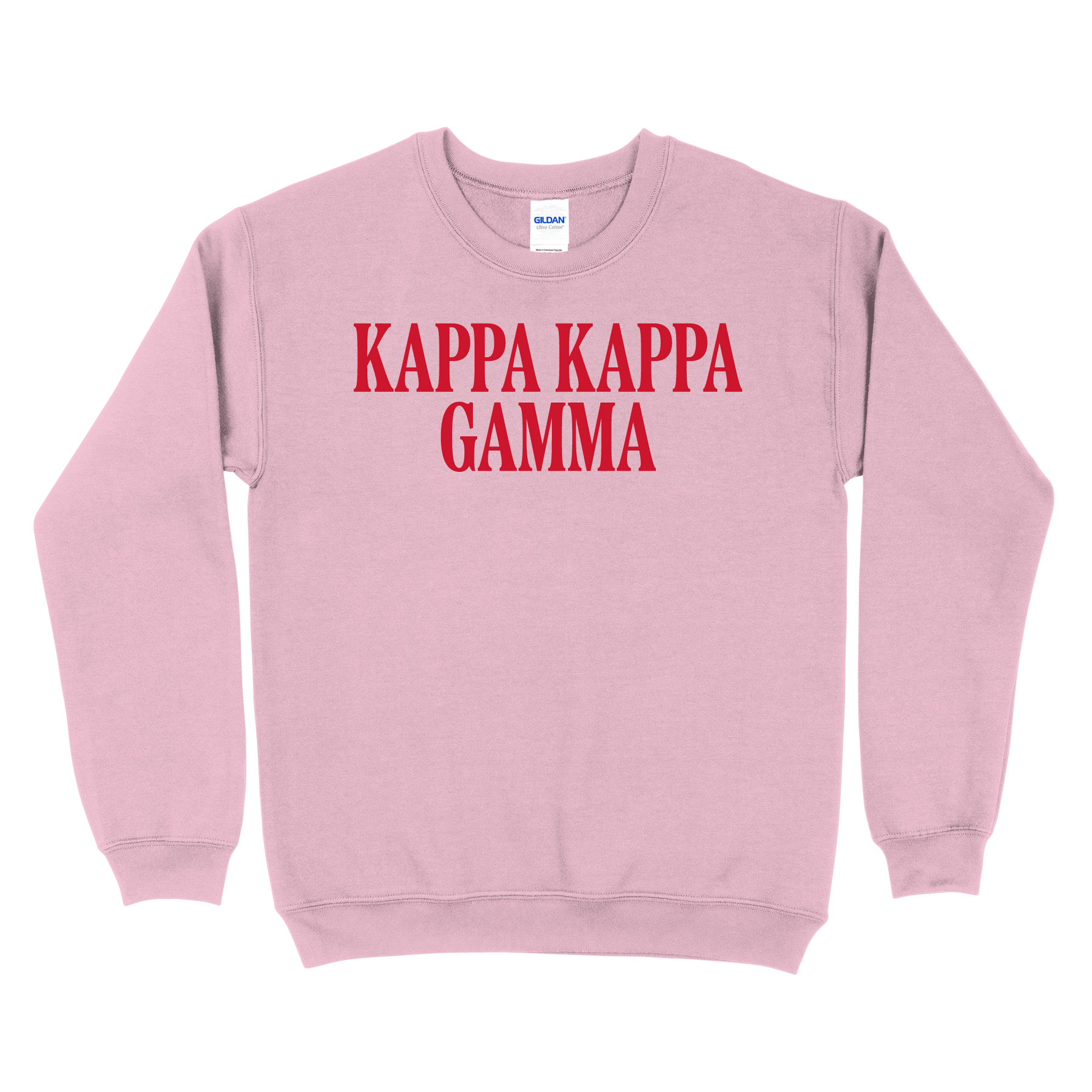 B-Greek - Light Pink Valentine's Crewneck - Kappa Kappa Gamma