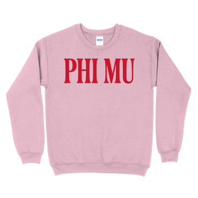 B-Greek - Light Pink Valentine's Crewneck - Phi Mu