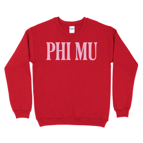 B-Greek - Red Valentine's Crewneck - Phi Mu