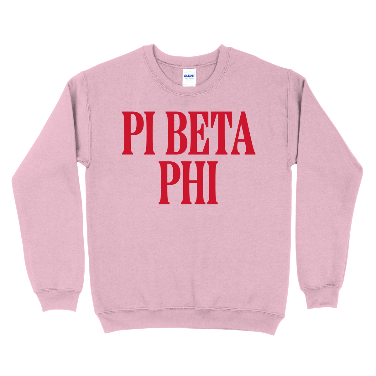 B-Greek - Light Pink Valentine's Crewneck - Pi Beta Phi