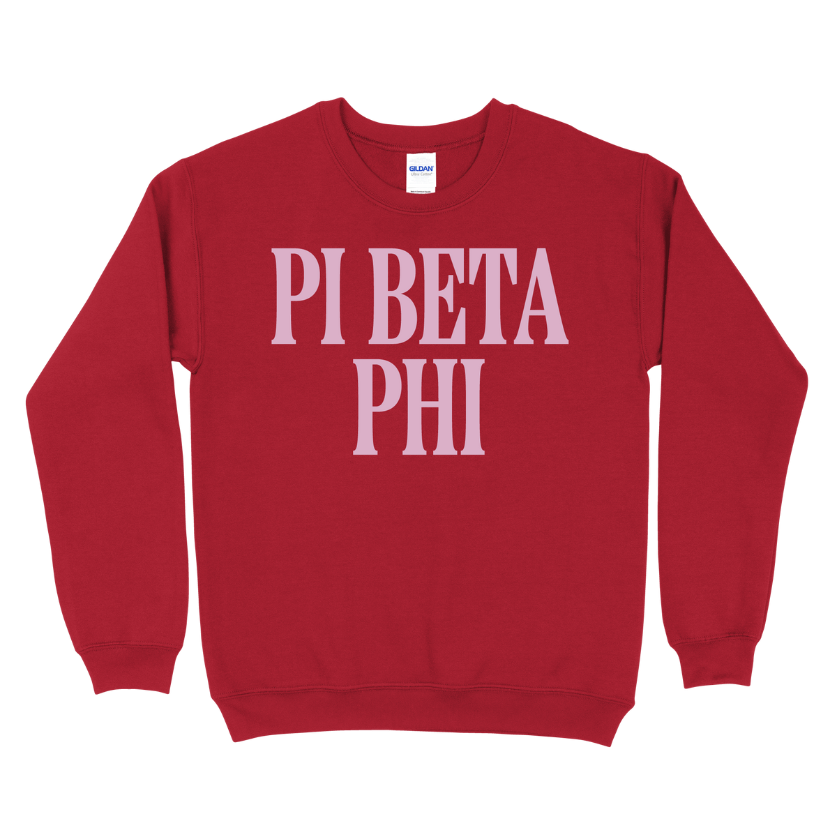 B-Greek - Red Valentine's Crewneck - Pi Beta Phi