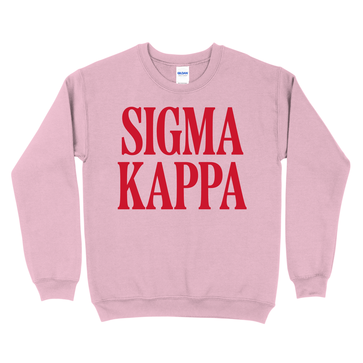 B-Greek - Light Pink Valentine's Crewneck - Sigma Kappa