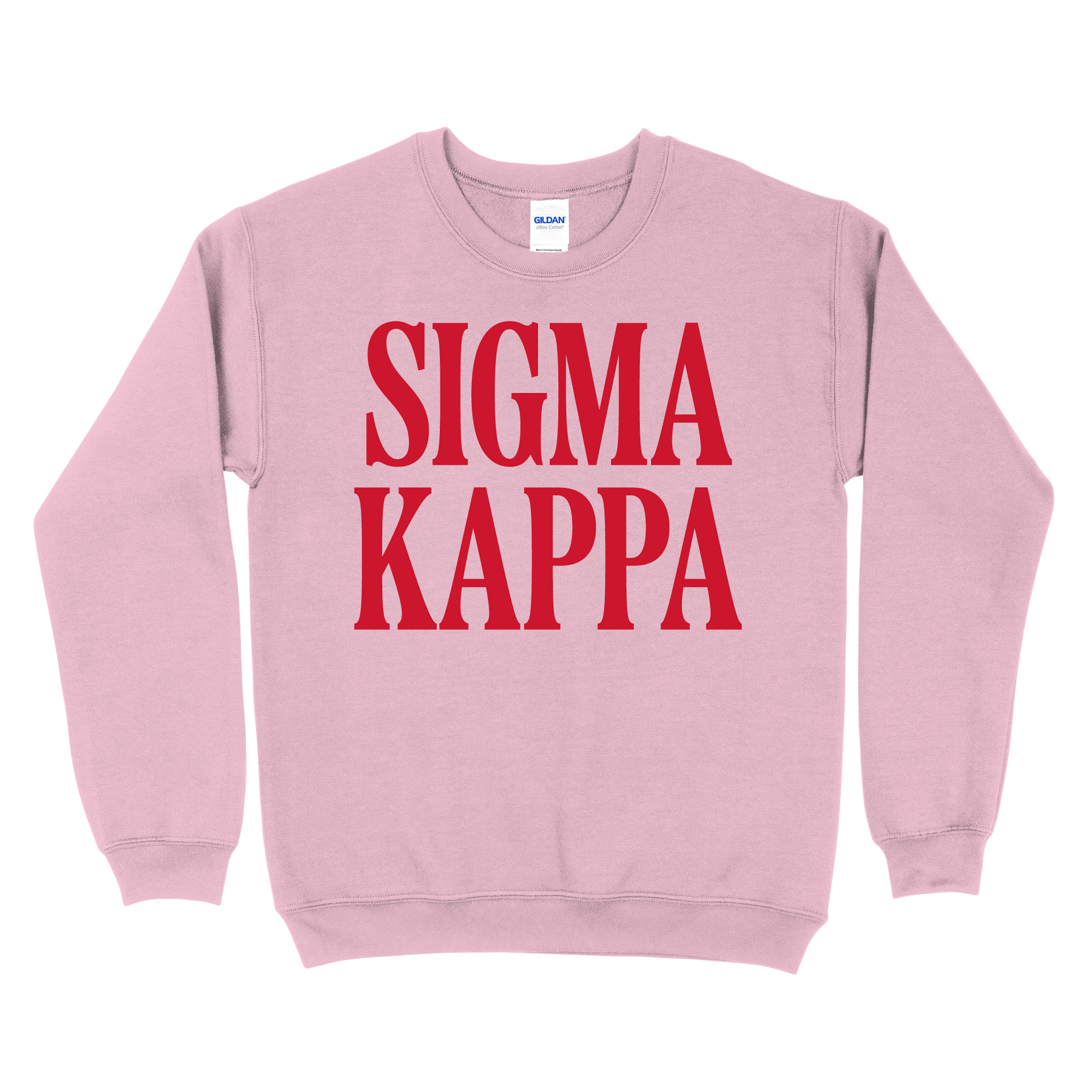 B-Greek - Light Pink Valentine's Crewneck - Sigma Kappa