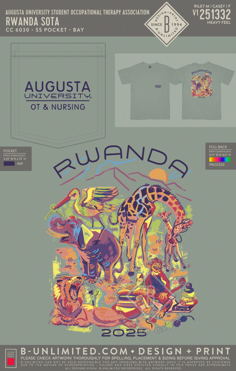 Augusta University Student Occupational Therapy Association - Rwanda SOTA - CC - 6030 - SS Pocket - Bay