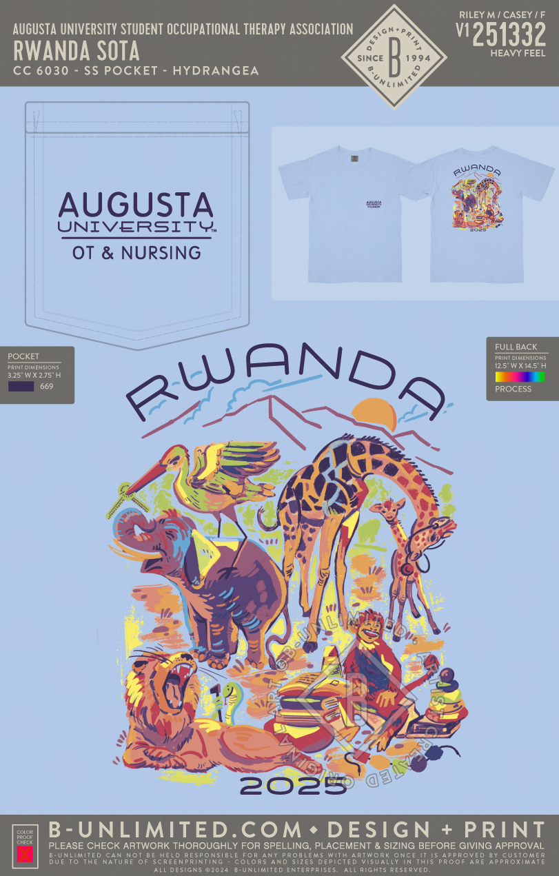 Augusta University Student Occupational Therapy Association - Rwanda SOTA - CC - 6030 - SS Pocket - Hydrangea