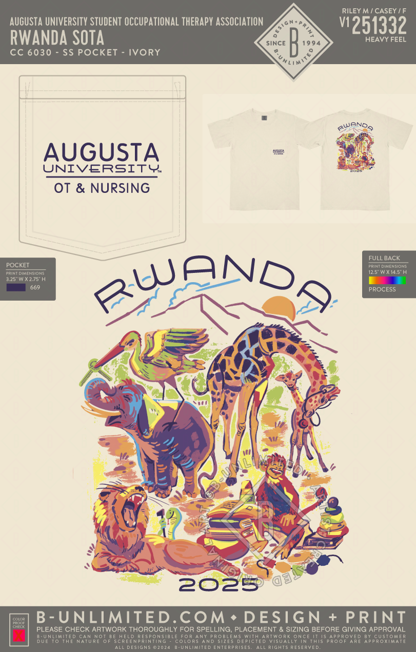 Augusta University Student Occupational Therapy Association - Rwanda SOTA - CC - 6030 - SS Pocket - Ivory