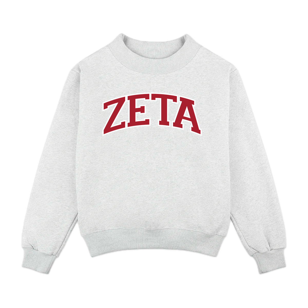 B-Greek - Sorority PR Mock Neck - Zeta Tau Alpha