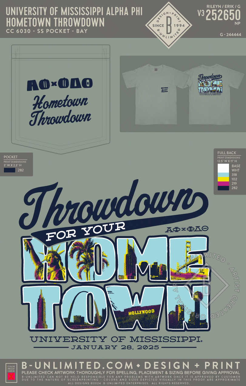 University of Mississippi Alpha Phi - Hometown Throwdown - CC - 6030 - SS Pocket - Bay