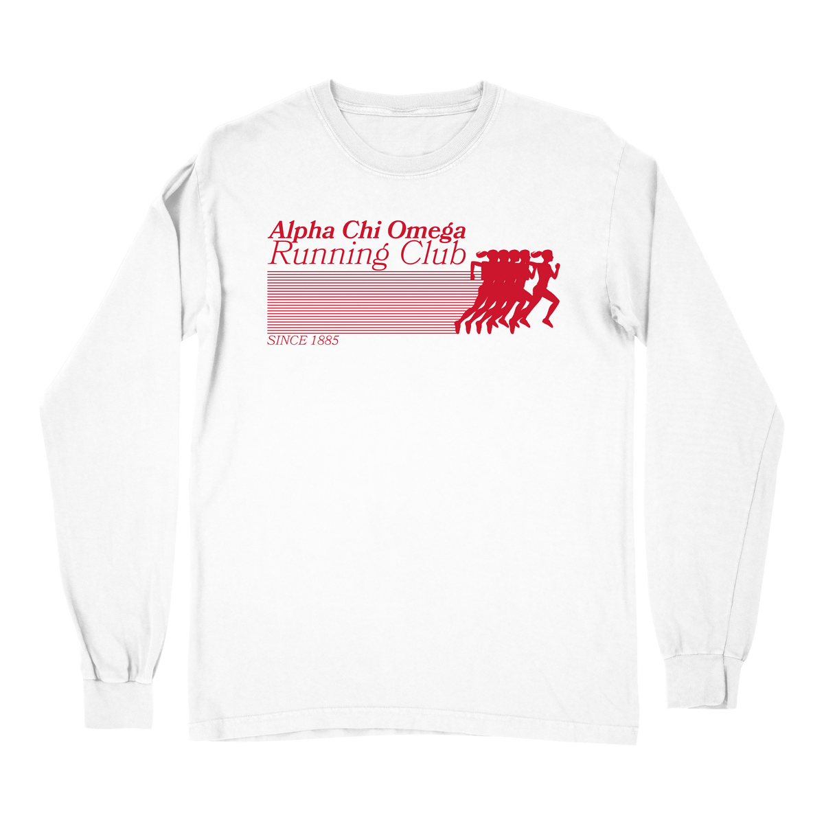 B-Greek - Running Club Long Sleeve - Alpha Chi Omega