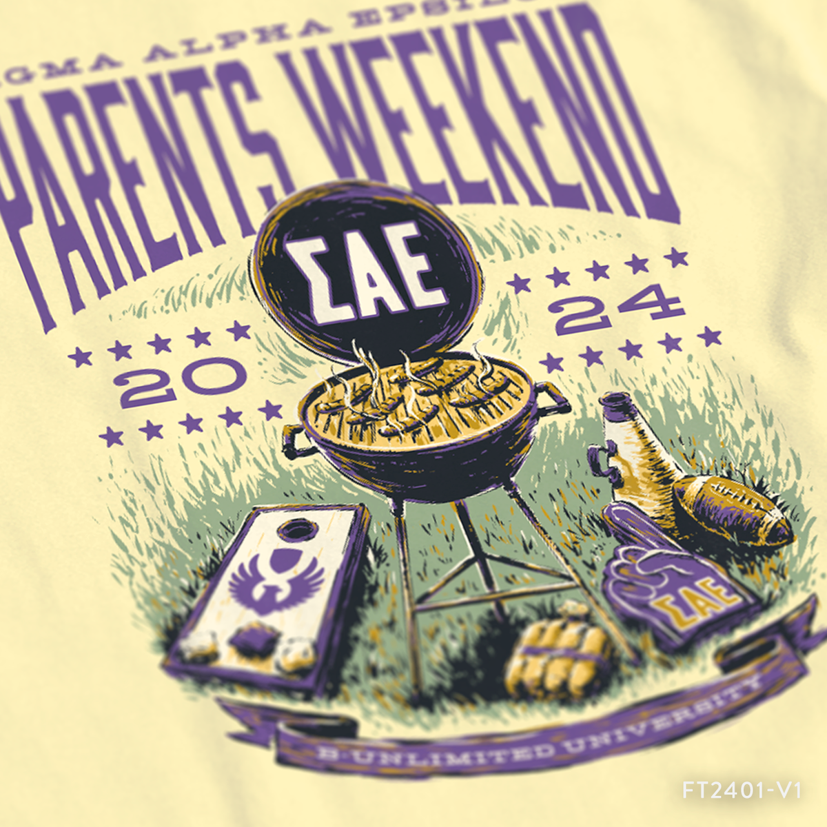 Sigma Alpha Epsilon Parent's Weekend T-Shirt Design