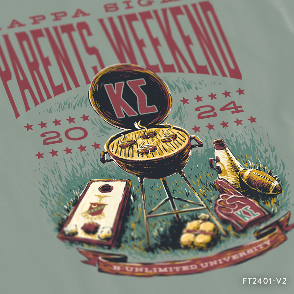 Kappa Sigma Parent's Weekend T-Shirt Design