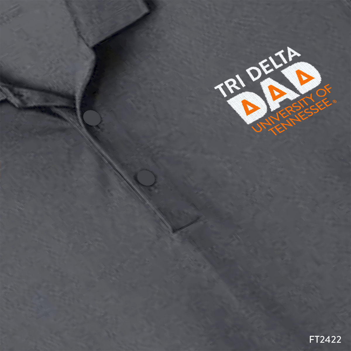 Delta Delta Delta Dad's Day Embroidered Polo Design