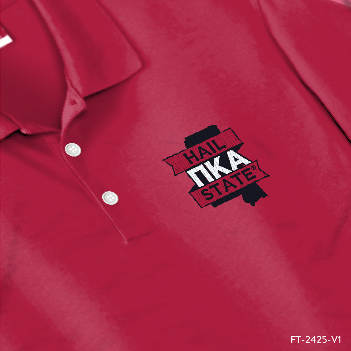 Pi Kappa Alpha State Embroidered Polo