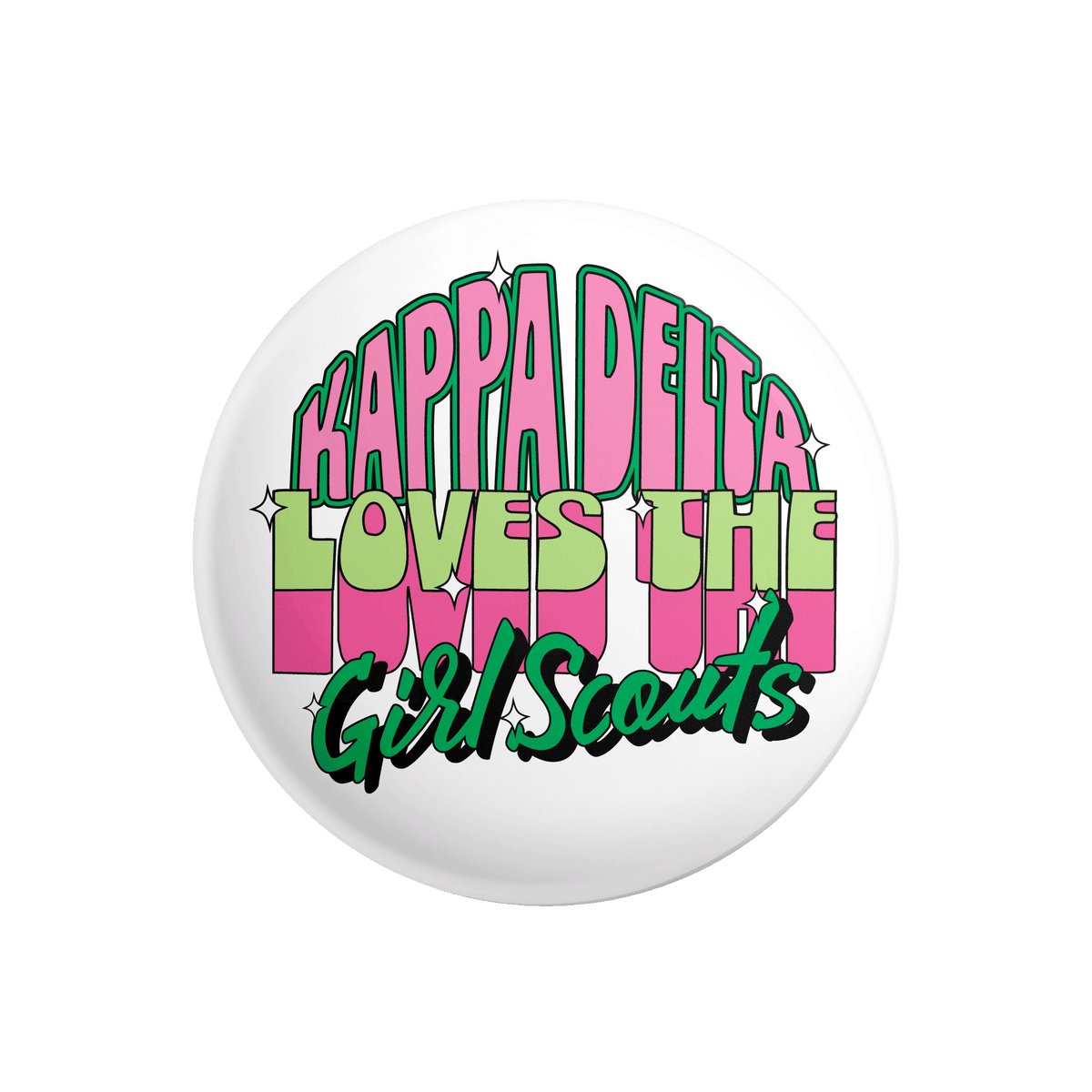 Kappa Delta Loves the Girl Scouts Philanthropy Button