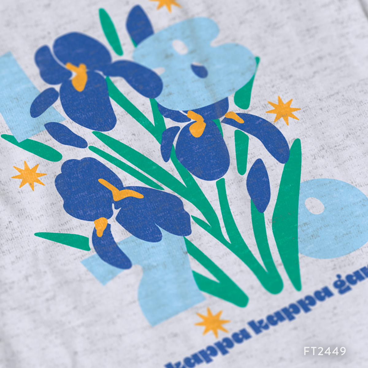 Kappa Kappa Gamma Floral PR T-Shirt Design