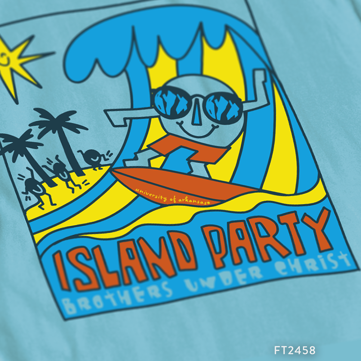 Beta Upsilon Chi [BYX] Island Party T-Shirt Design