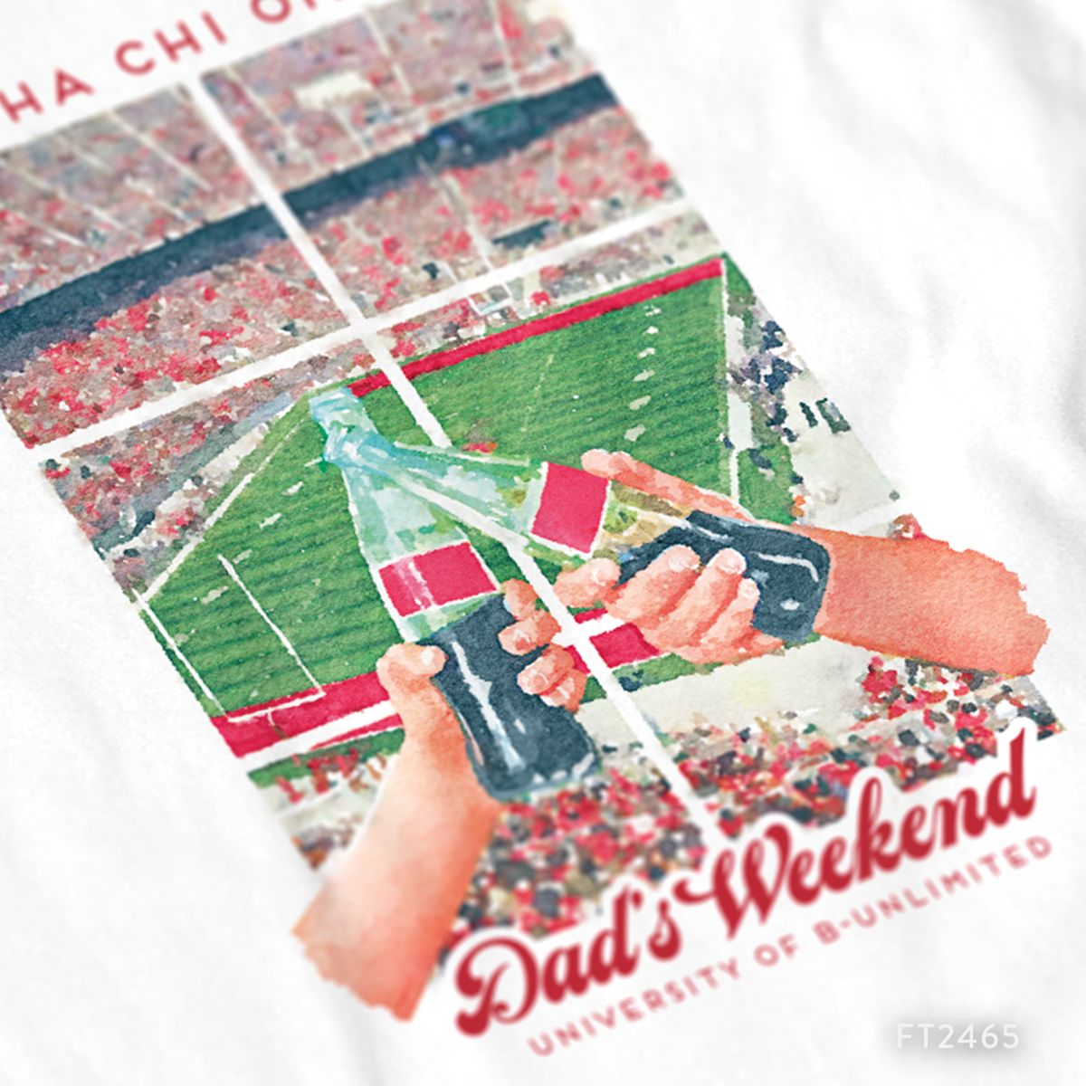 Alpha Chi Omega Dad's Day Weekend T-Shirt Design