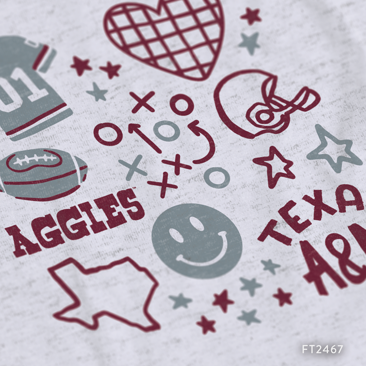 Texas A&M Football PR T-Shirt Design