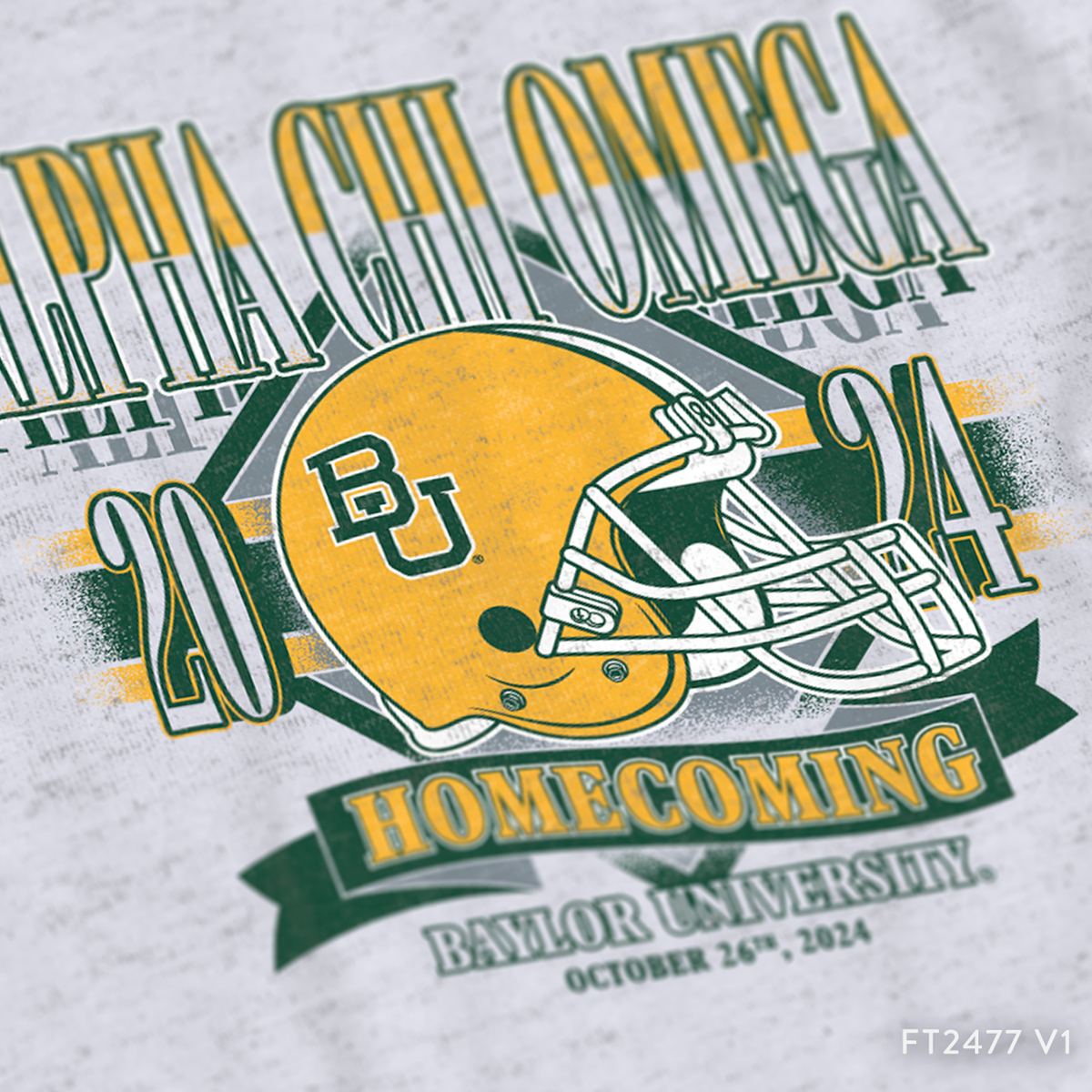 Alpha Chi Omega Classic Homecoming T-Shirt Design