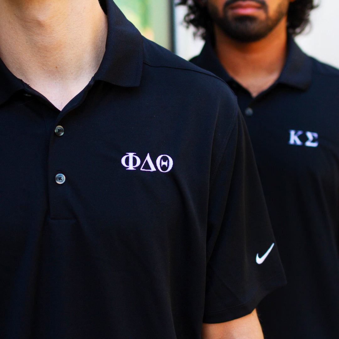 B-Greek - Black Nike Polo - Sigma Pi