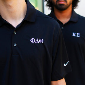 B-Greek - Black Nike Polo - Sigma Phi Epsilon