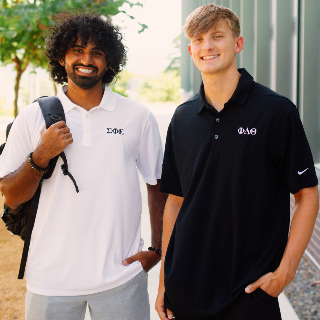 B-Greek - White Nike Polo - Tau Kappa Epsilon