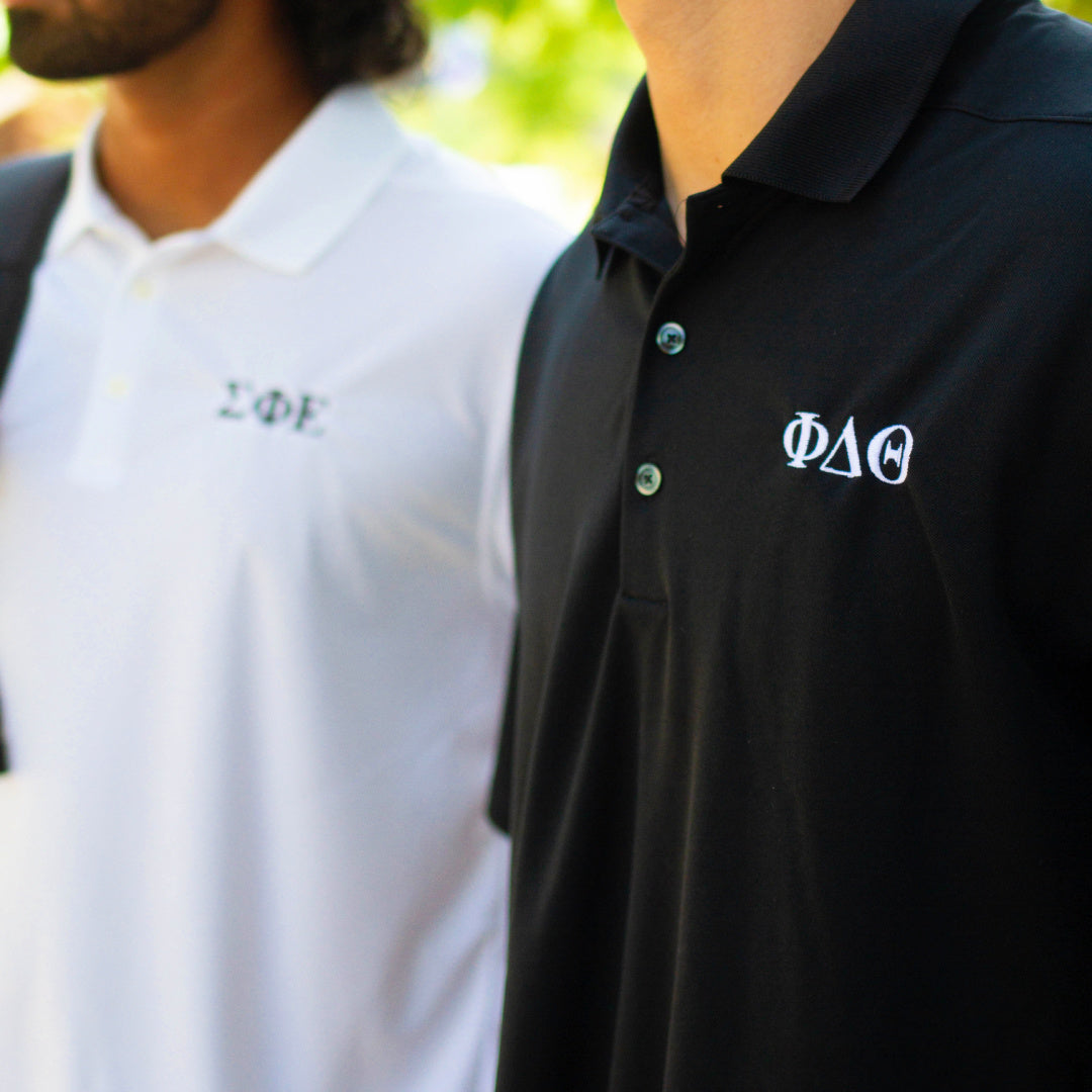 B-Greek - Black Nike Polo - Beta Upsilon Chi