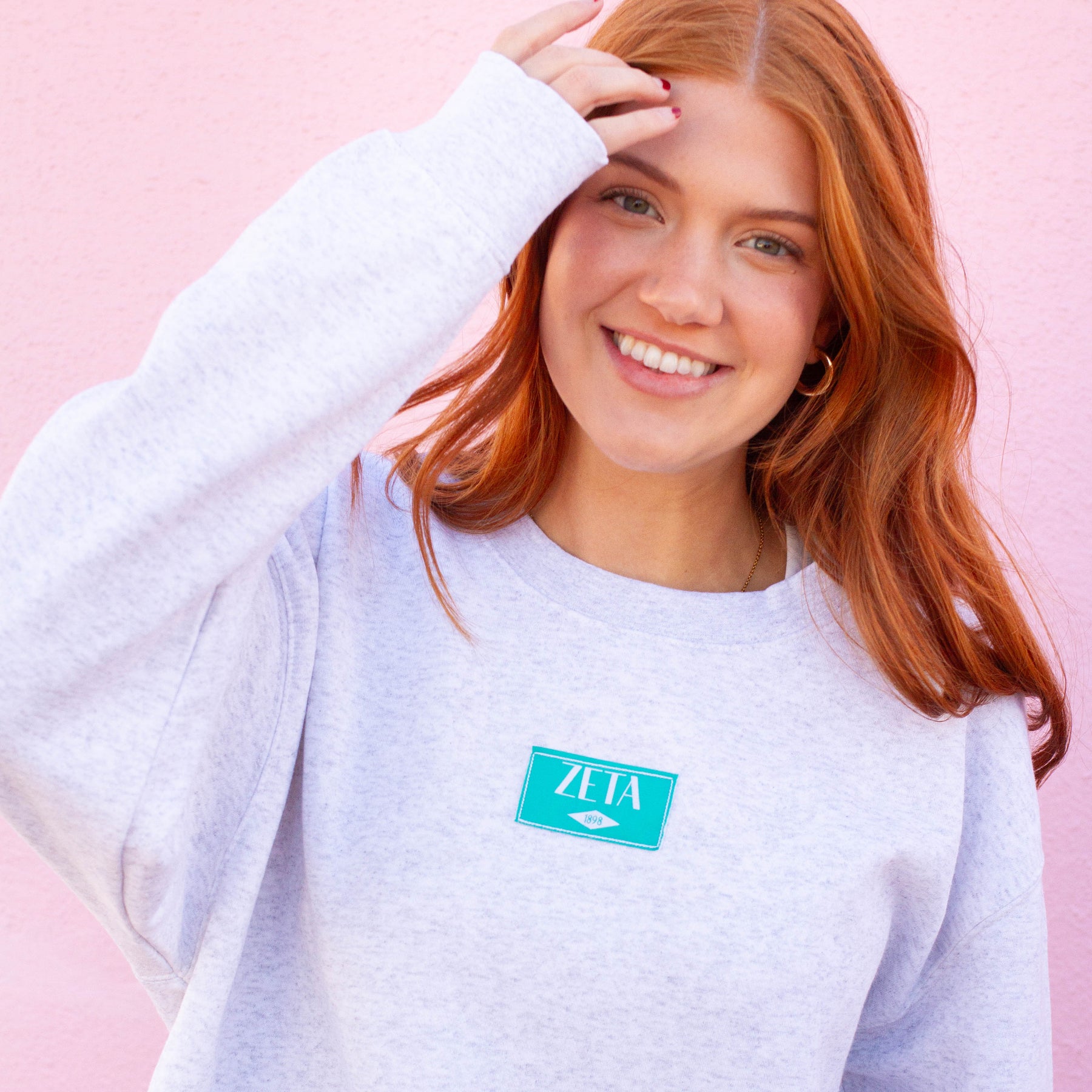 B-Greek - Patch Crewneck - Zeta Tau Alpha