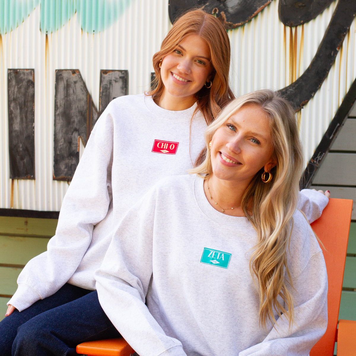 B-Greek - Patch Crewneck - Alpha Phi