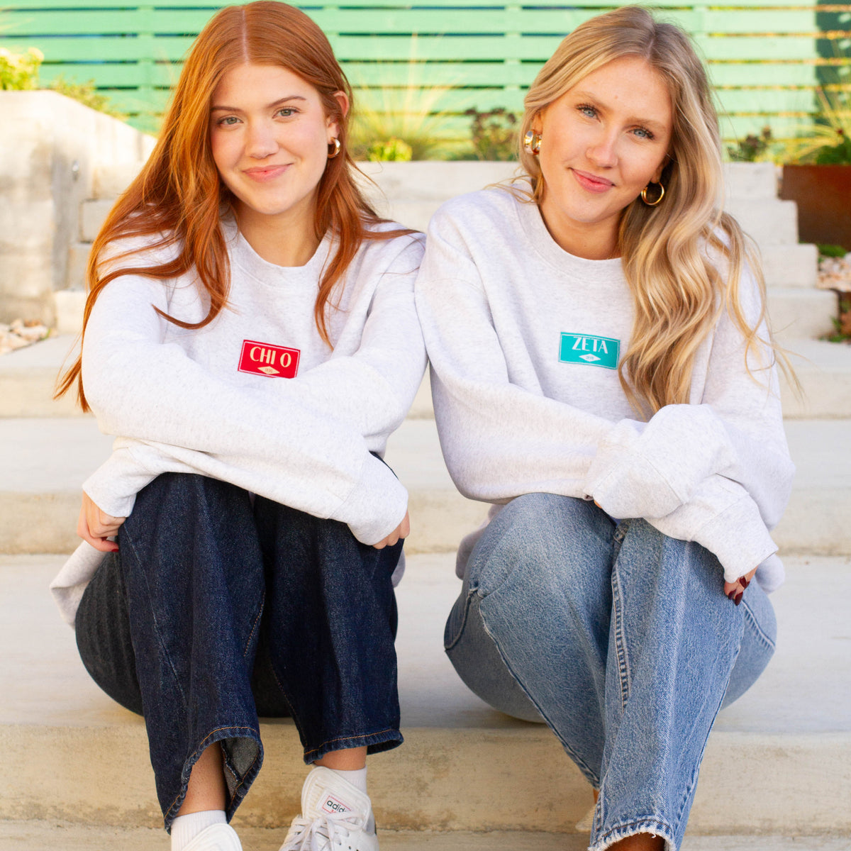 B-Greek - Patch Crewneck - Alpha Delta Pi