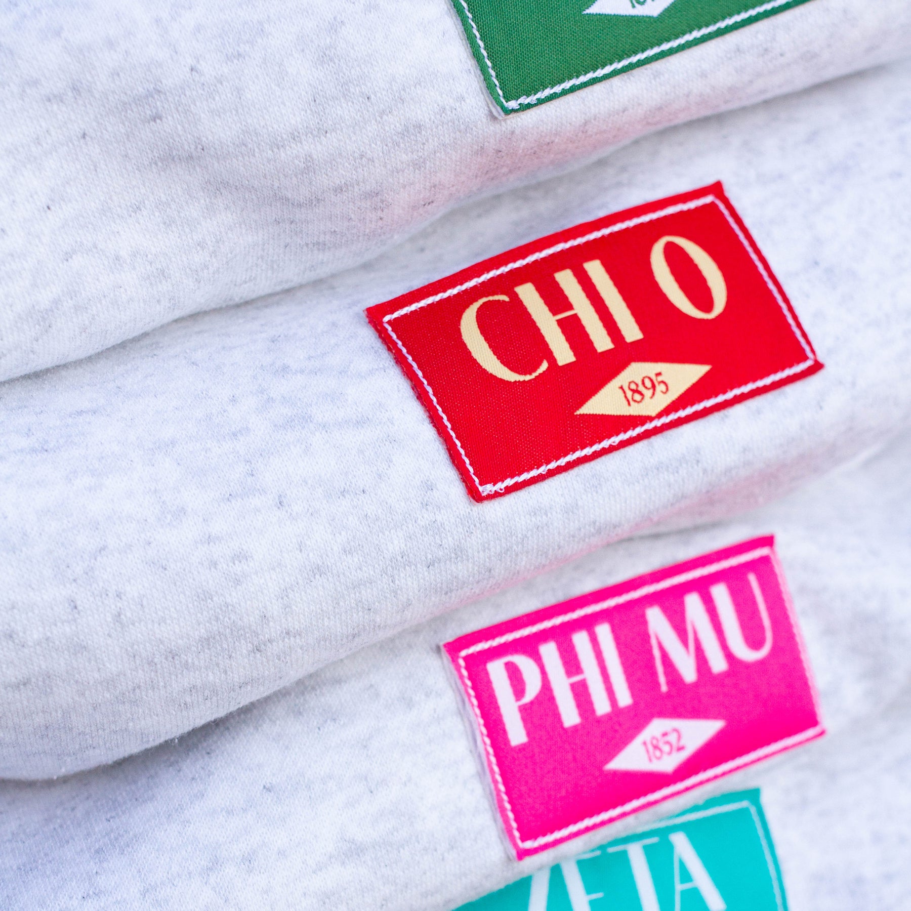 B-Greek - Patch Crewneck - Chi Omega