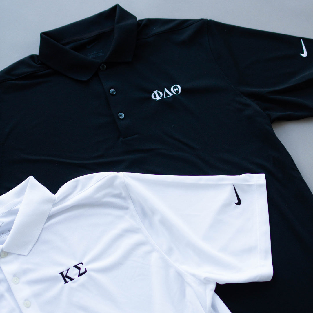 B-Greek - White Nike Polo - Pi Kappa Alpha