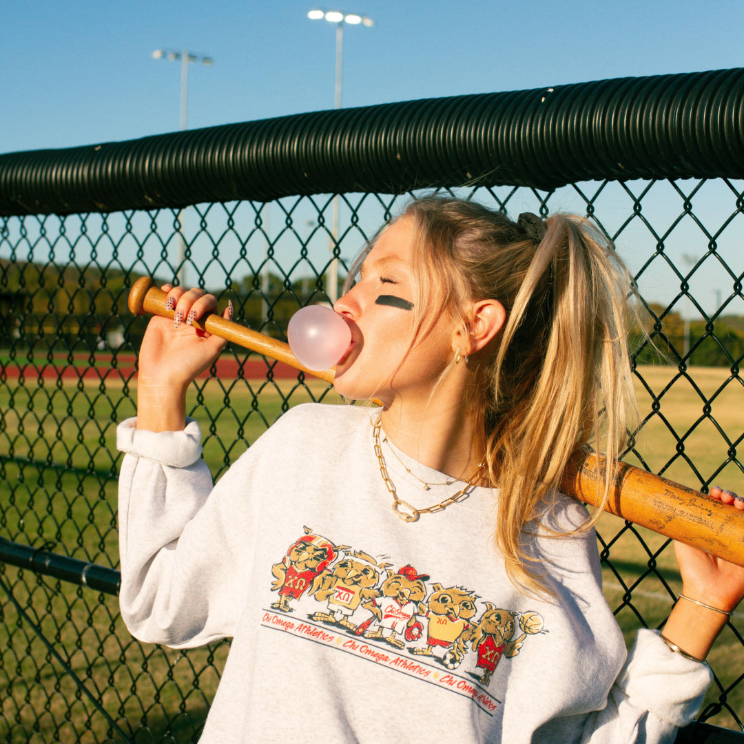 B-Greek - Athletic Club Sweatshirt - Chi Omega