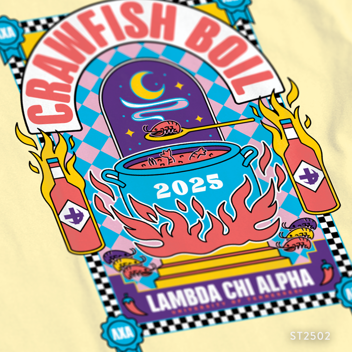 Lambda Chi Alpha Crawfish Boil T-Shirt Design