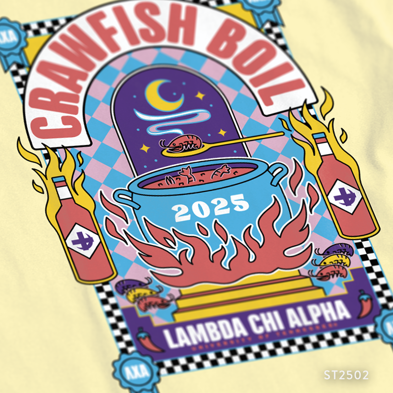 Lambda Chi Alpha Crawfish Boil T-Shirt Design