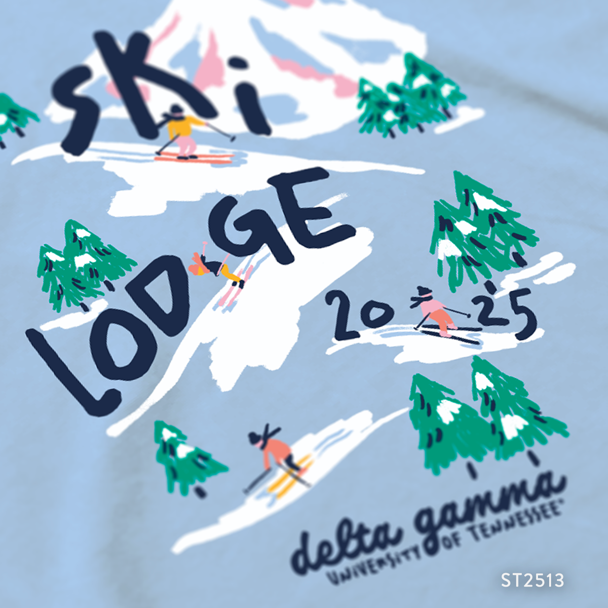 Delta Gamma Ski Lodge T-Shirt Design