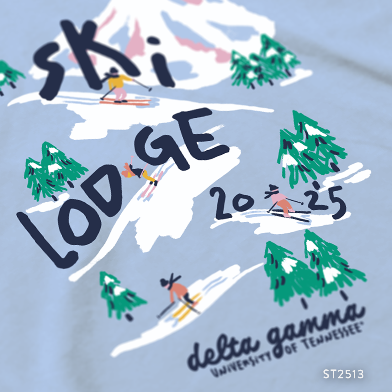 Delta Gamma Ski Lodge T-Shirt Design