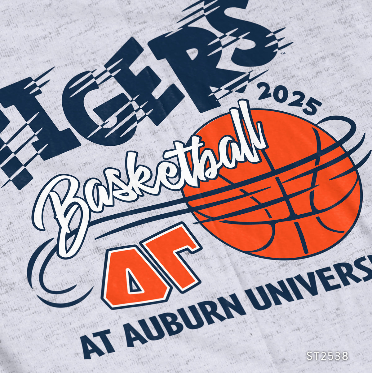 Auburn Delta Gamma Basketball PR T-Shirt Design