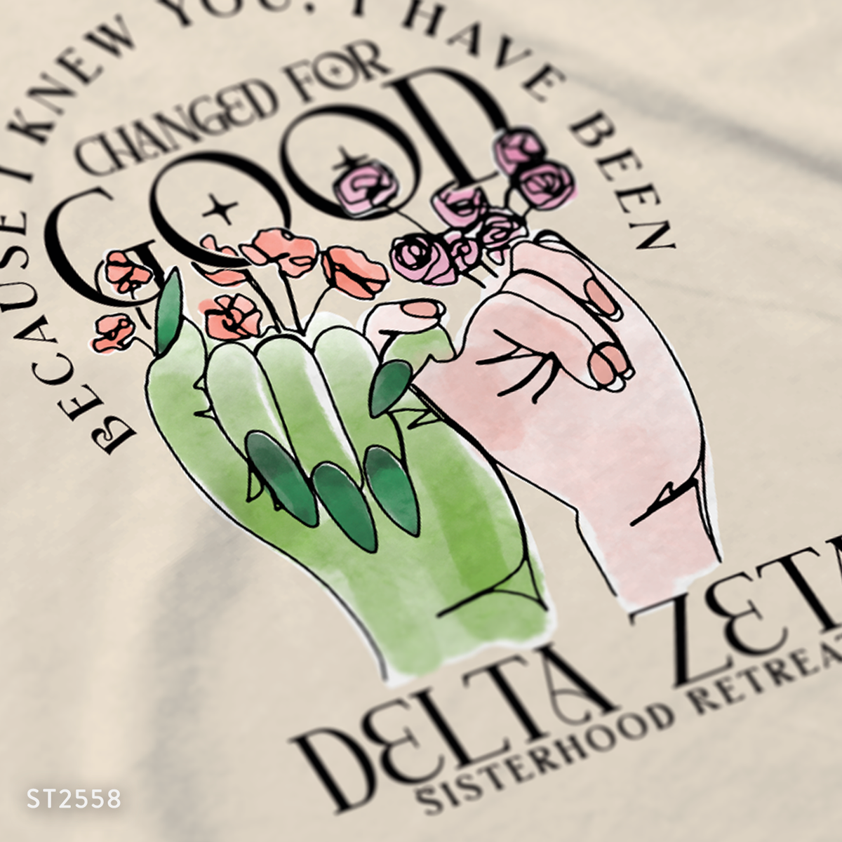 Delta Zeta Sisterhood Retreat T-Shirt Design